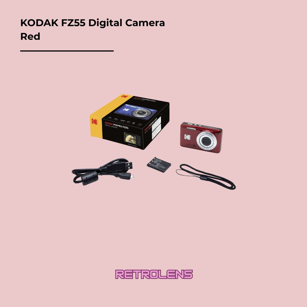 Kodak PIXPRO FZ55 Digital Camera (Red)