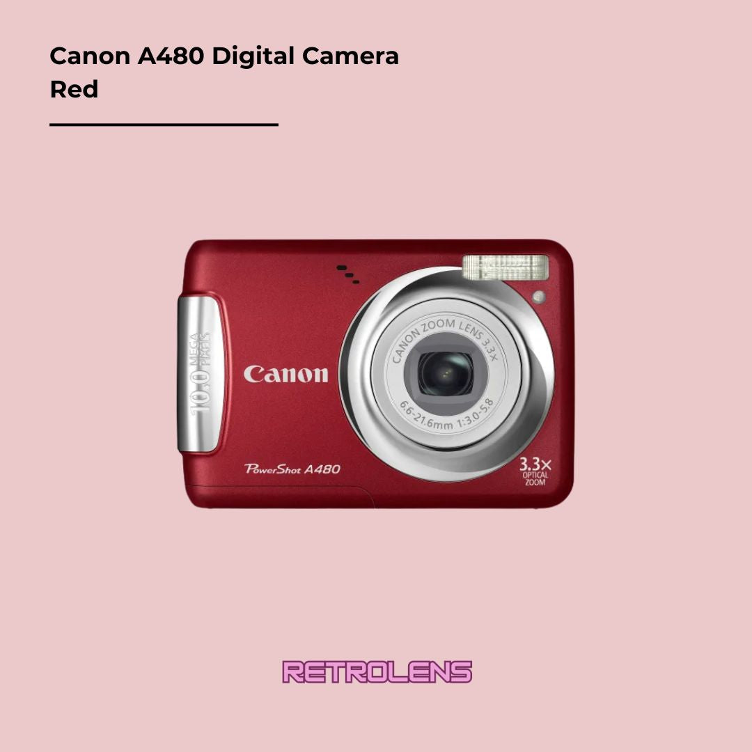 Canon PowerShot A480 (Red)